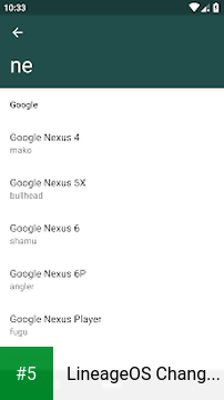 LineageOS Changelog app screenshot 5