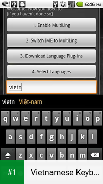 Vietnamese Keyboard Plugin app screenshot 1