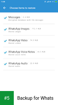 Backup for Whats app screenshot 5