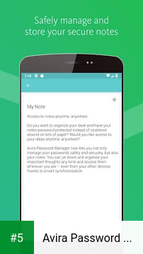 Avira Password Manager app screenshot 5