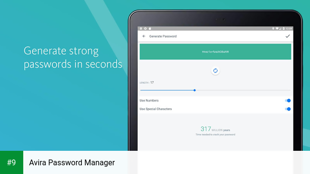 Avira Password Manager app screenshot 9