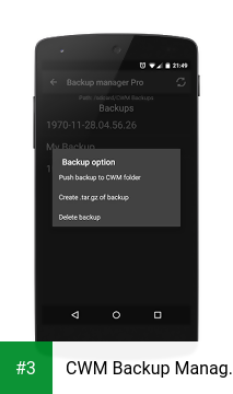 CWM Backup Manager (ROOT) app screenshot 3