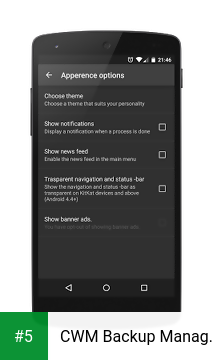 CWM Backup Manager (ROOT) app screenshot 5