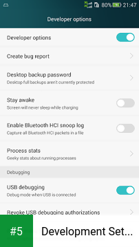Development Settings app screenshot 5