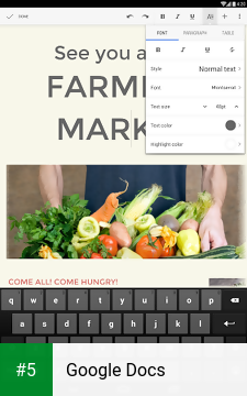 Google Docs app screenshot 5