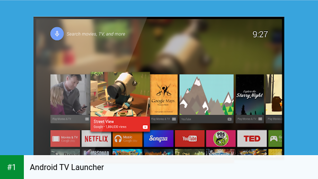 Android TV Launcher app screenshot 1