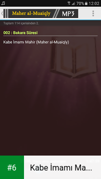 Kabe İmamı Mahir kuranı kerim apk screenshot 6