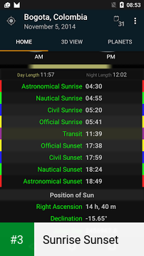 Sunrise Sunset app screenshot 3