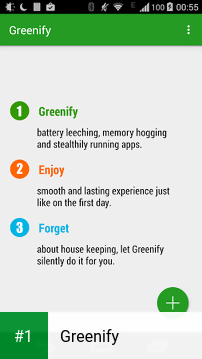 Greenify app screenshot 1