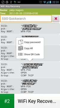 WiFi Key Recovery (needs root) apk screenshot 2