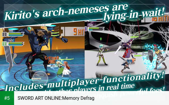 SWORD ART ONLINE:Memory Defrag app screenshot 5