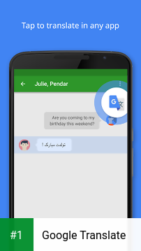 Google Translate app screenshot 1