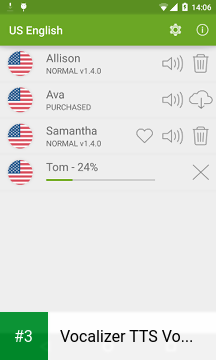 Vocalizer TTS Voice (English) app screenshot 3