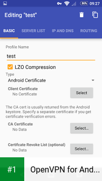 OpenVPN for Android app screenshot 1