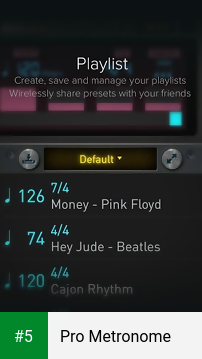 Pro Metronome app screenshot 5