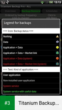 Titanium Backup root app screenshot 3