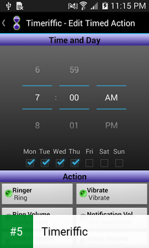 Timeriffic app screenshot 5