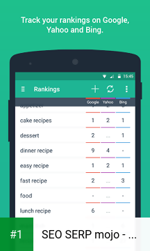 SEO SERP mojo - Rank Tracker app screenshot 1