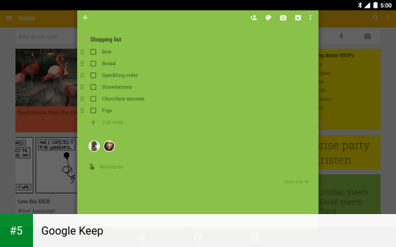 Google Keep app screenshot 5
