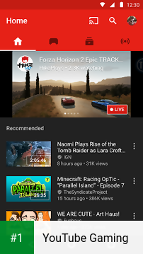 YouTube Gaming app screenshot 1