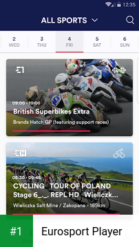 Eurosport Player app screenshot 1