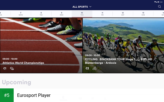Eurosport Player app screenshot 5