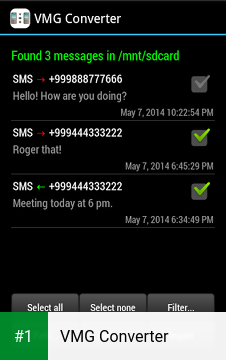 VMG Converter app screenshot 1