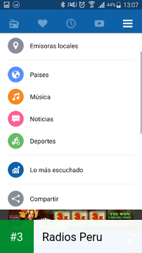 Radios Peru app screenshot 3