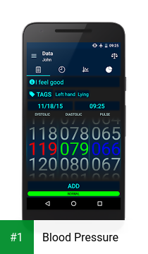 Blood Pressure app screenshot 1