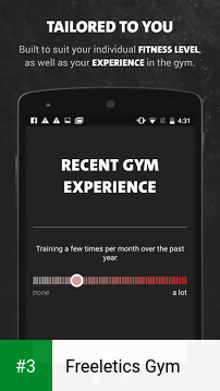 Freeletics Gym app screenshot 3
