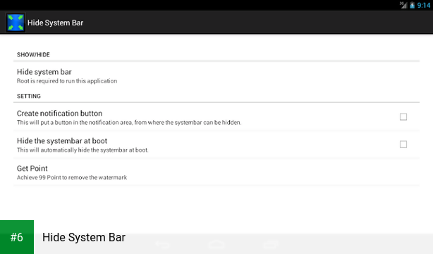 Hide System Bar apk screenshot 6