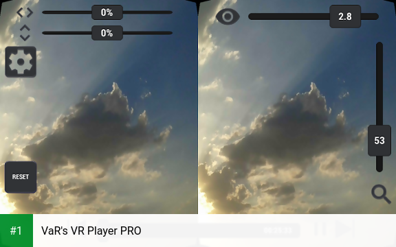 VaR's VR Player PRO app screenshot 1