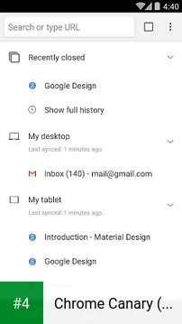 Chrome Canary (Unstable) apk screenshot 4