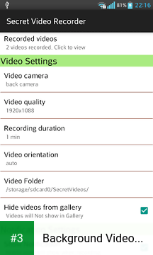 Background Video Recorder app screenshot 3