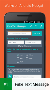 Fake Text Message app screenshot 1